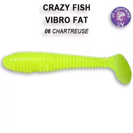 Crazy Fish Vibro Fat 2.7″ 6-os szinkód 5db/csomag