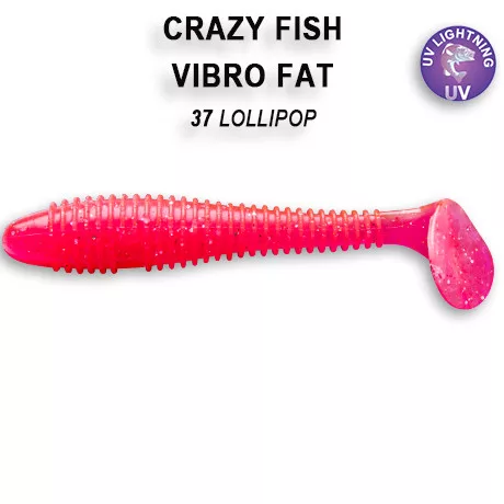 Crazy Fish Vibro Fat 2.7″ 37-es szinkód 5db/csomag