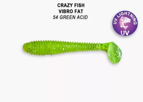 Crazy Fish Vibro Fat 2.7″ 54-es szinkód 5db/csomag