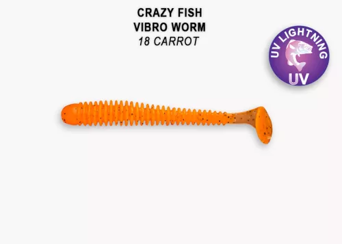 Crazy Fish Vibro Worm 2″ 18-as szinkód 8db/csomag