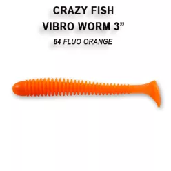 Crazy Fish Vibro Worm 3″ 64-es szinkód 5db/csomag