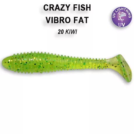 Crazy Fish Vibro Fat 4″ 20-as szinkód 4db/csomag