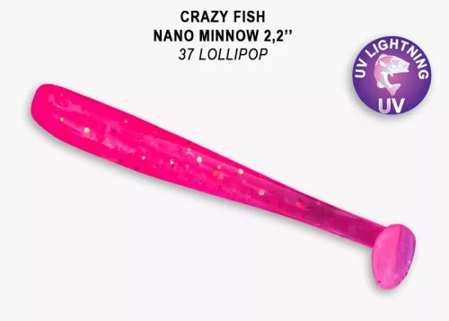Crazy Fish Nano Minnow 2.2" - 37-es szinkód 8db/csomag