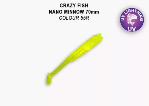 Crazy Fish Nano Minnow 2.8" - 6