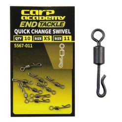  CARP ACADEMY Pontyozó gyorskapocs forgóval 12-es XXS 10db/cs