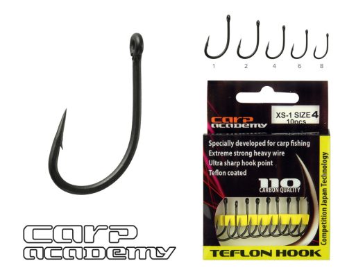 CARP ACADEMY Teflon Hook XS-1 6-os  
