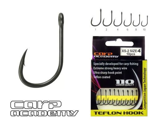 CARP ACADEMY Teflon Hook XS-2 1-es  