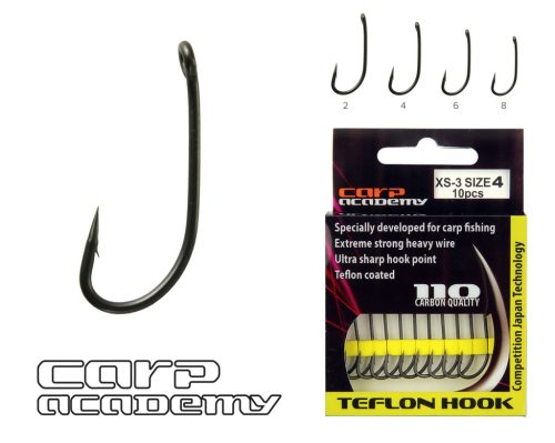 CARP ACADEMY Teflon Hook XS-3 6-os  