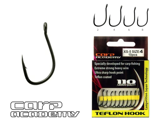 CARP ACADEMY Teflon Hook XS-5 2-es  