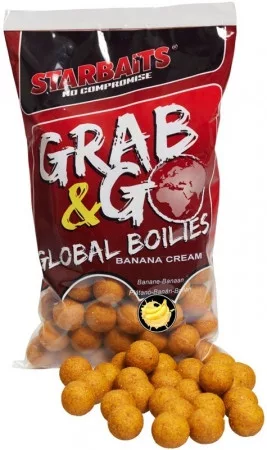 Starbaits Boilies Global Banana Cream 800g 20mm