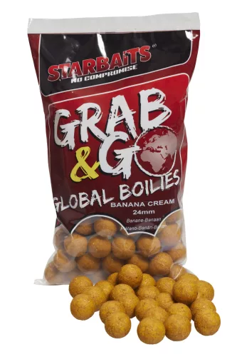 Starbaits Boilies Global Banana Cream 800g 24mm