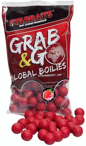 Starbaits Boilies Global Strawberry Jam 800g 20mm