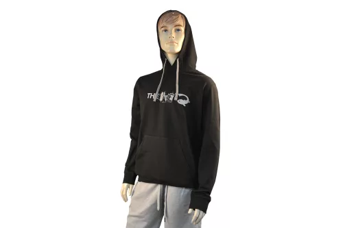 THE ONE HOODED SWEATSHIRT BLACK/FINE GREY L