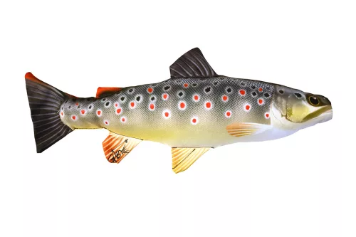 HALASPÁRNA  MINI BARNA PISZTRÁNG 35 CM