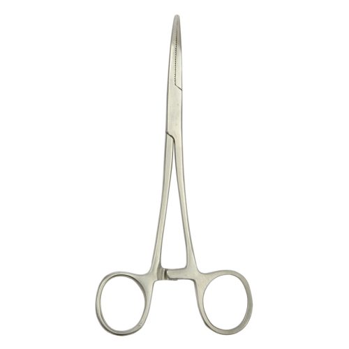 NEVIS Horogkiszedő csipesz 15cm hajlított (3107)