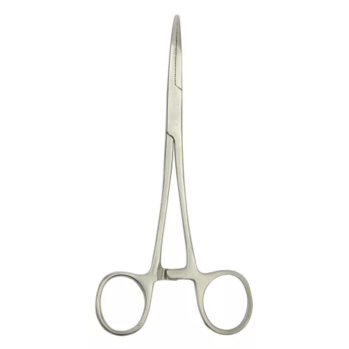 NEVIS Horogkiszedő csipesz 15cm hajlított (3107)