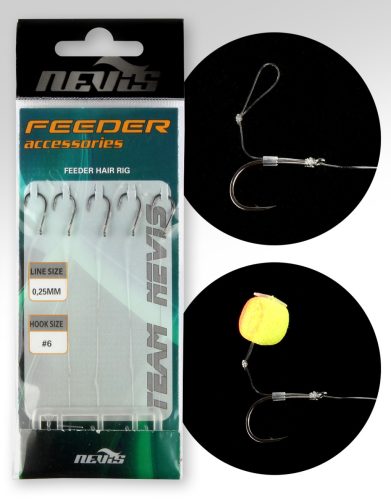 NEVIS Feeder monofil előke 6 5db/cs 