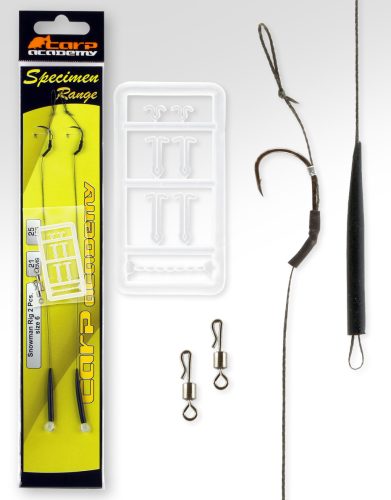 CARP ACADEMY Snowmen Rig 4-es méret 2db/cs