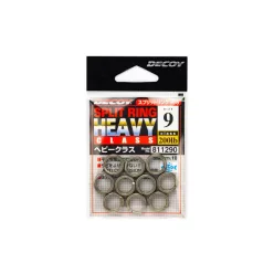 KULCSKARIKA SPLIT RING DECOY R-5 HEAVY CLASS SILVER 8 150lbs