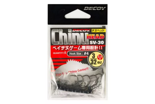 JIG FEJ DECOY SV-30 CHINU HEAD #4 0.9gr