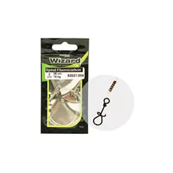 WIZARD SPIRÁL KAPOCS 2 FLUOROCARBON ELŐKE 9KG 25CM 2DB/CS