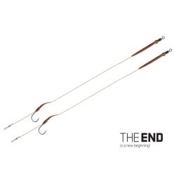   Delphin THE END Boilie rig kötött horog / 2db 20cm/25lbs/#6