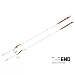   Delphin THE END Boilie rig kötött horog / 2db 20cm/25lbs/#6