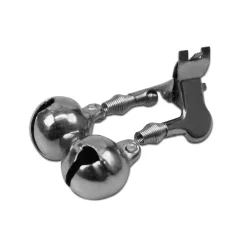 Csörgő Delphin, fémcsipesz / 1db 18mm
