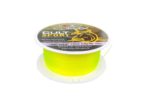 CLIMAX CULT CARP SPORT MONO FLUO YELLOW 1000m 0.25mm