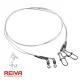 REIVA Fluorocarbon előke 2/cs 30cm/0,35mm