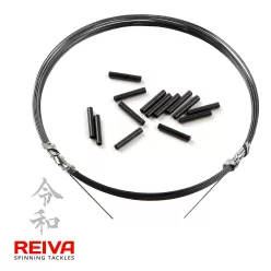 REIVA Titánium Leader + Crimp Tube 3m 0,15mm