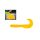 WIZARD HARPEX TWIST YELLOW 5CM 10PCS/BAG