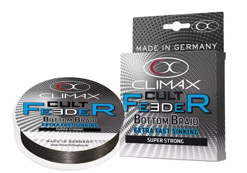CLIMAX CULT FEEDER BOTTOM BRAID 110m 0.12mm 5.0kg Dark Grey