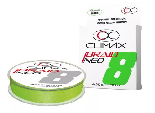 CLIMAX iBRAID NEO X8 FLUO CHARTREUSE 135m 0.25mm 20.5kg