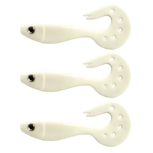 NEVIS Twister Shad Nevis  3db/cs (Classic White)
