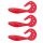 NEVIS Twister Shad Nevis  3db/cs (Japanese Red)