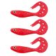 NEVIS Twister Shad Nevis  3db/cs (Japanese Red)