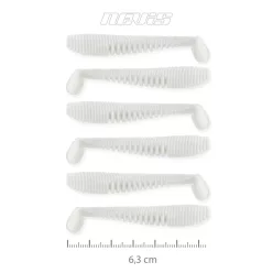 NEVIS Impulse Shad 6.3cm 6db/cs (Classic white)  