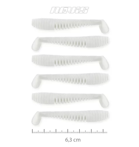 NEVIS Impulse Shad 6.3cm 6db/cs (Classic white)  