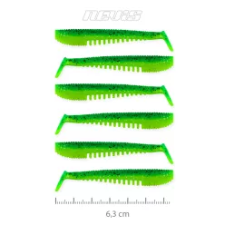NEVIS Impulse Shad 6.3cm 6db/cs (Poison Green)  