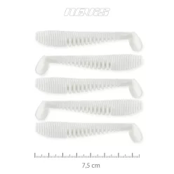 NEVIS Impulse Shad 7.5cm 5db/cs (Classic white)