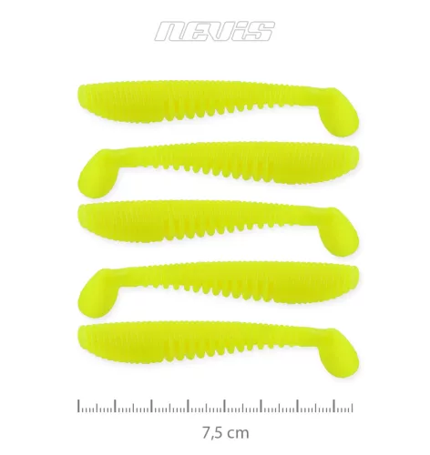 NEVIS Impulse Shad 7.5cm 5db/cs (Lemonade)  