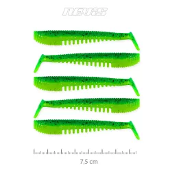 NEVIS Impulse Shad 7.5cm 5db/cs (Poison Green)  