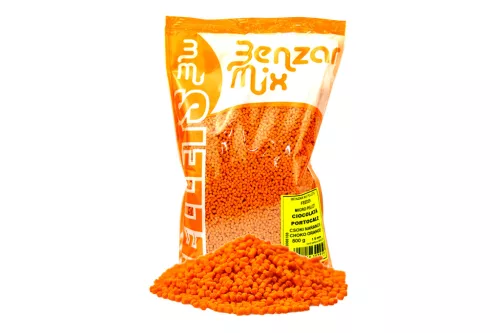 BENZAR MIX MICROPELLET FEEDER 800G CSOKI NARANCS 1.5MM
