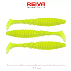 REIVA Zander Power Shad 12,5cm 3db/cs (Flash Lemonade)