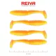 REIVA Zander Power Shad 8cm 4db/cs (Shiny Orange)