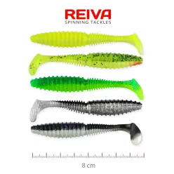 REIVA Zander Power Shad 8cm 5db/cs (5szín)