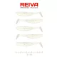 REIVA Flat Minnow Shad 5cm 5db/cs (Pearl White)