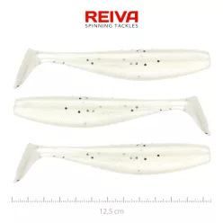 REIVA Flat Minnow shad 12,5cm 3db/cs (Pearl Dot)