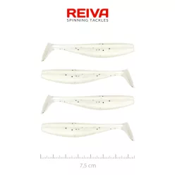 REIVA Flat Minnow shad 7,5cm 4db/cs (Pearl Dot)
